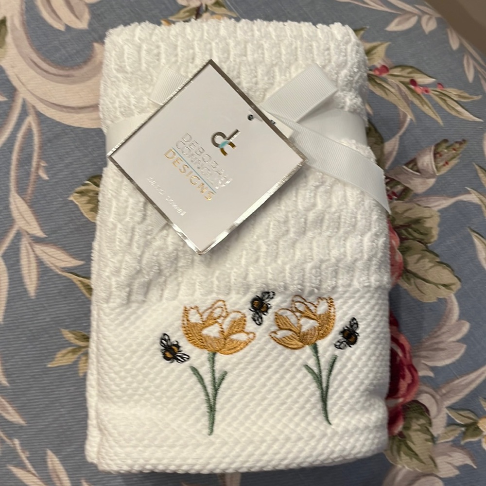 2 Deborah Connolly embroidered Bee & Flower